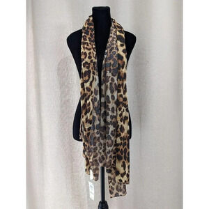 NWT Jenni Women's Scarf Leopard (MSRP $30)